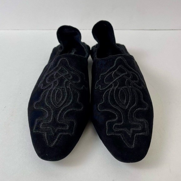 Jeffrey Campbell Black Embroidered Vijay Flats, Women’s Size 8.5 - Picture 5 of 11